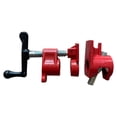 thumbnail image 3 of 3/4 Pipe Clamp Fixture, Wood Gluing Pipe Clamp Set Simple Operation Hand Crank 2 Pcs Comfortable Handle High Hardness Malleable Cast Iron  For Woodworking, 3 of 8