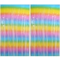 thumbnail image 1 of 2 Pack Rideau à Franges Arc-en-Ciel Rideaux Colorés en Guirlande pour Fête d'Anniversaire Mariage, 1 of 5