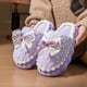 thumbnail image 3 of Xucatan Women's Plush Winter Slippers with Cute Decorations Cozy Fleece-Lined Indoor House Shoes, Non-Slip Comfortable Casual Flat Slides for Women Gift, 3 of 4