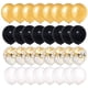 thumbnail image 2 of 60 piezas de globos blancos dorados negros, globos de decoración de cumpleaños, globos de helio de látex para cumpleaños, bodas, día de San Valentín, decoración de fiesta de baby shower de halloween MFZFUKR LKX-1864, 2 of 9