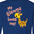 thumbnail image 4 of Inktastic My Glamma Loves me- cute giraffe Long Sleeve Youth T-Shirt, 4 of 5
