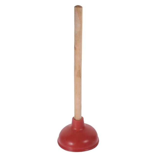Heavy Duty Toilet Plunger Wooden Handle Plunger Portable Plunger Bathroom Plunger for Home