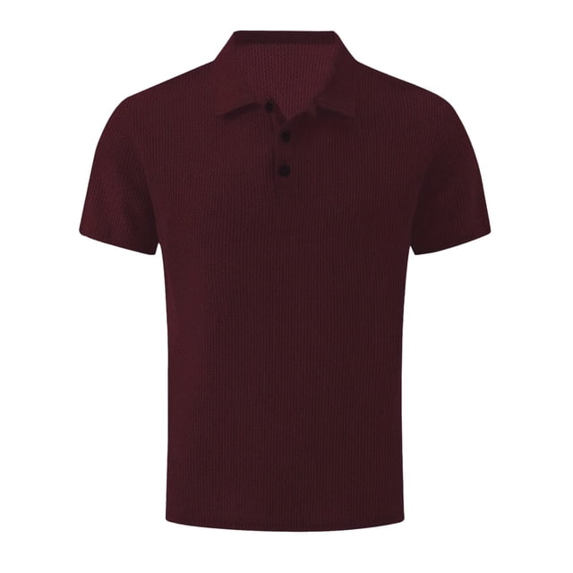 pstuiky camisetas de hombre, Camiseta deportiva de verano para hombre, informal, de color liso, con botones y manga corta camisas casuales para hombre m