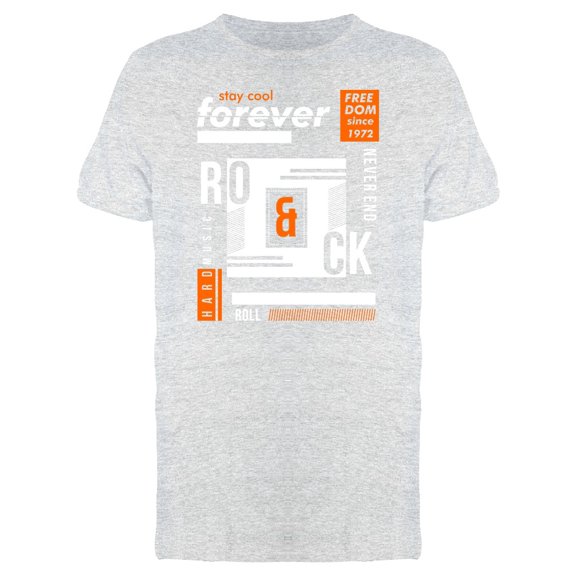 Forever Rock Typography Tee Men's -Image by Shutterstock