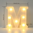 thumbnail image 3 of PEIBang Marquee Letters,Led Letter Lights,26 Alphabet Battery Powered LED Light Sign,Decorative Lighted Standing Letters for Room Decor, 3 of 4