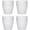 Transparent, variant on 7oz Acrylic Drinking Glasses, 4Pcs Reusable Tumblers Drinkware Unbreakable Water Glasses Cup Stackable & Dishwasher Safe for Home Outdoors Restaurant, Transparent