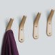 thumbnail image 1 of 4 ganchos de madera para colgar en la pared, de madera natural, para colgar en la pared, para colgar abrigos, sombreros, bolsas, toallas ShuxiuWang 8390613497581, 1 of 1