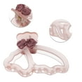 thumbnail image 5 of Unique Bargains Women Fashion Butterfly Rose Hair Clip Hairdo Clips Matte 1 Pc Light Pink, 5 of 5