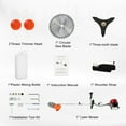 thumbnail image 3 of BAOKALER 52CC Gasoline Grass String Trimmer, 2-Stroke Gas Powered Weed Eater, Weed Wacker with 4 Detachable Heads, 3 of 11