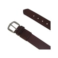 thumbnail image 2 of Size 64 Mens Big & Tall Leather Bridle Belt with Hidden Elastic, Black, 2 of 4
