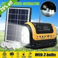 thumbnail image 2 of DEBGFS Solar Generator Portable with Solar Panel Solar Power Generators Portable Power Station with Bulb Rechargeable Power Supply,Yellow, 2 of 10