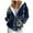 Navy, variant on Gibobby Women's Raglan Pocket Zip-Up Hoodie Thin Jacket for Women Hooded Sweatshirts Fall Winter Coat(XL,Navy)