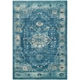 thumbnail image 3 of SAFAVIEH Evoke Aleesha Bordered Area Rug, Navy/Gold, 5'1" x 7'6", 3 of 11
