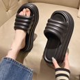 thumbnail image 5 of Zapatillas de plataforma gruesas para mujer, zapatos de playa antideslizantes con punta abierta, sandalias cómodas y ligeras con cuña y tacones altos para verano, 5 of 5