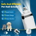 thumbnail image 2 of BEBANG Dog Nail Grinder, 2 LED Lights, Super Quiet and Low Vibration Electric Dog Nail Trimmers for Small Medium Large Dogs & Cats, 2 of 9