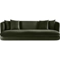 thumbnail image 3 of Meridian Furniture Alder Green Velvet Sofa, 3 of 17