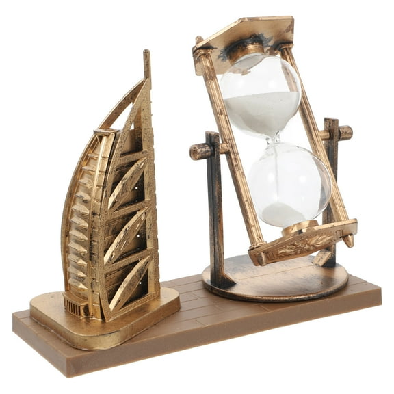 OFFIGAM Golden Vintage Decor, Retro Style Plastic Ornament for Home and Office, 5.9 Inch Unique Design