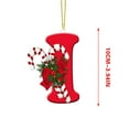 thumbnail image 3 of Luoshdecor Christmas Tree Letter Ornaments 2025，26 Initial Xmas Candy Decoration ,Xmas Gift Hanging Pendant for Home Party 3.15in (I), 3 of 3
