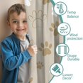 thumbnail image 3 of Blackout Kids Curtains,Dog Paw Footprint Childrens Insulated Curtains Set Of 2,Bedroom Essentials,Toddler Room Decor 42x54in(106x137cm), 3 of 4