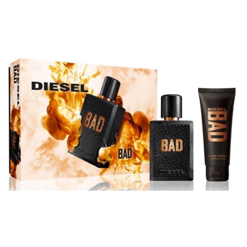 Diesel BAD Giftset EDT pour Lui 75 ml Vaporisateur Naturel, Gel Douche 100mL