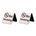thumbnail image 3 of mmirethe Signe Non Fumeur Tente de Table en Acier Inoxydable Élégant et Fonctionnel Argent Non Fumeur 2Set, 3 of 6