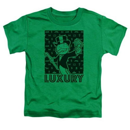 

Trevco HBRO164-TT-3 Monopoly & Luxury Toddler Short Sleeve T-Shirt Kelly Green - Large 4T
