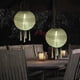 thumbnail image 1 of Lámpara de farol de nailon solar, impermeable, luz colgante, decoración de festival (beige), 1 of 6