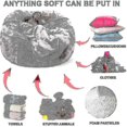 thumbnail image 4 of 2025 New Extra Large Bean Bag Chairs Couch Sofa Cover Indoor Lazy Lounger For Adults Kids Without Chair-bbc, 4 of 5