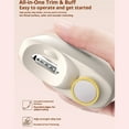 thumbnail image 4 of Guardurnaity Cortaúñas eléctrico automático ABS con luz LED para un cuidado rápido y eficiente de las uñas. Juegos de manicura rosa, 4 of 6