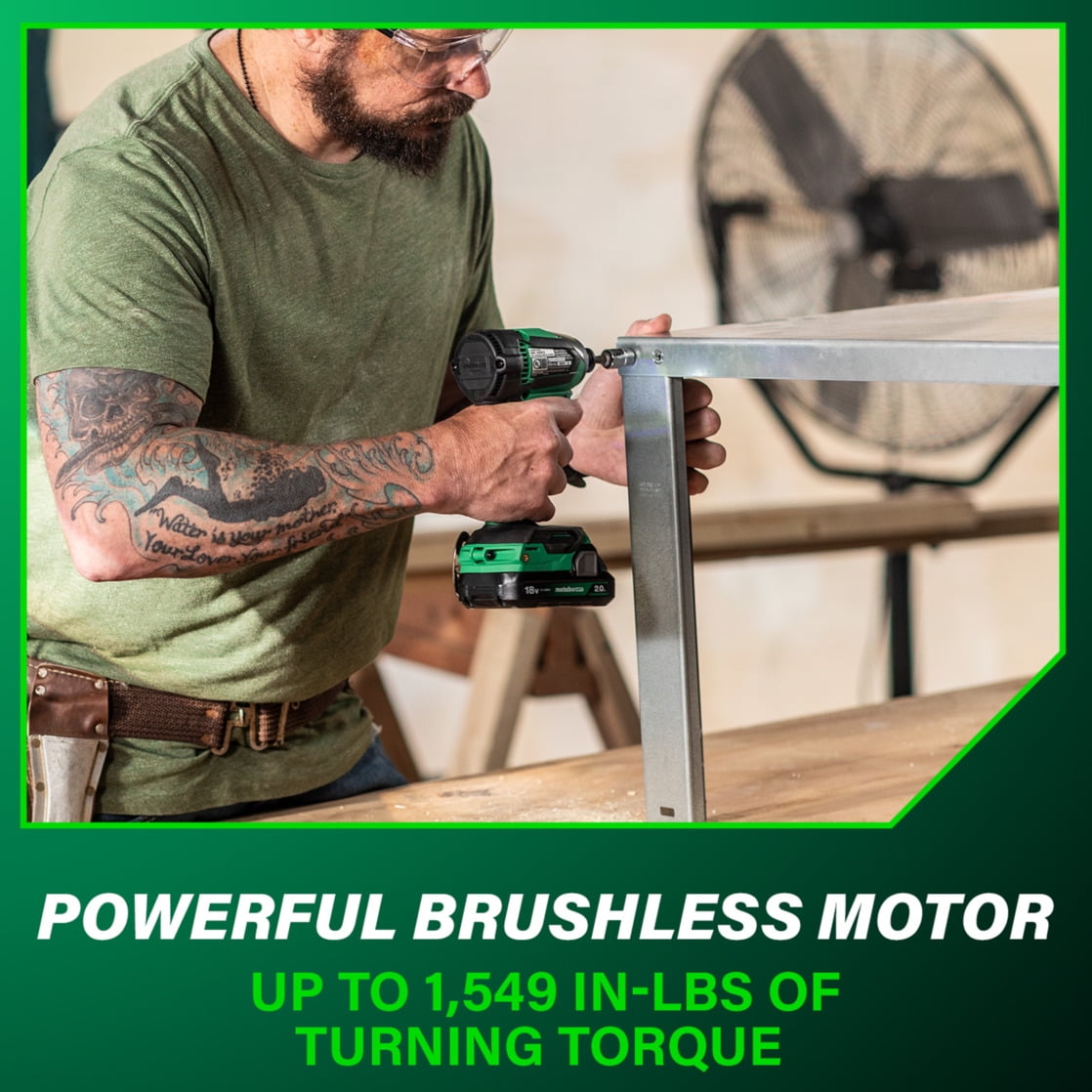 Metabo HPT 18V Cordless Driver Kit, 1/4-In Chuck, WH18DEX