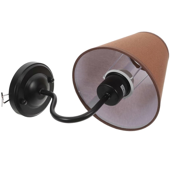 Decorative Bedside Wall Lamp Fabric Shade for Home 1Set Wall Sconce