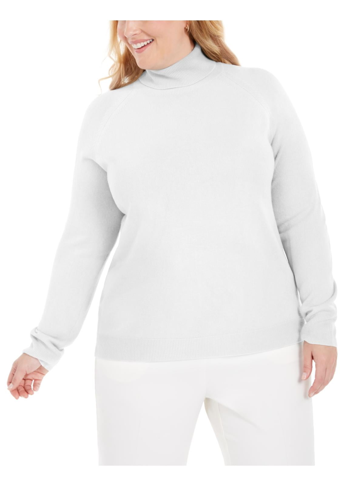 Black Roll Neck 3/4 Sleeve Sweater Size 