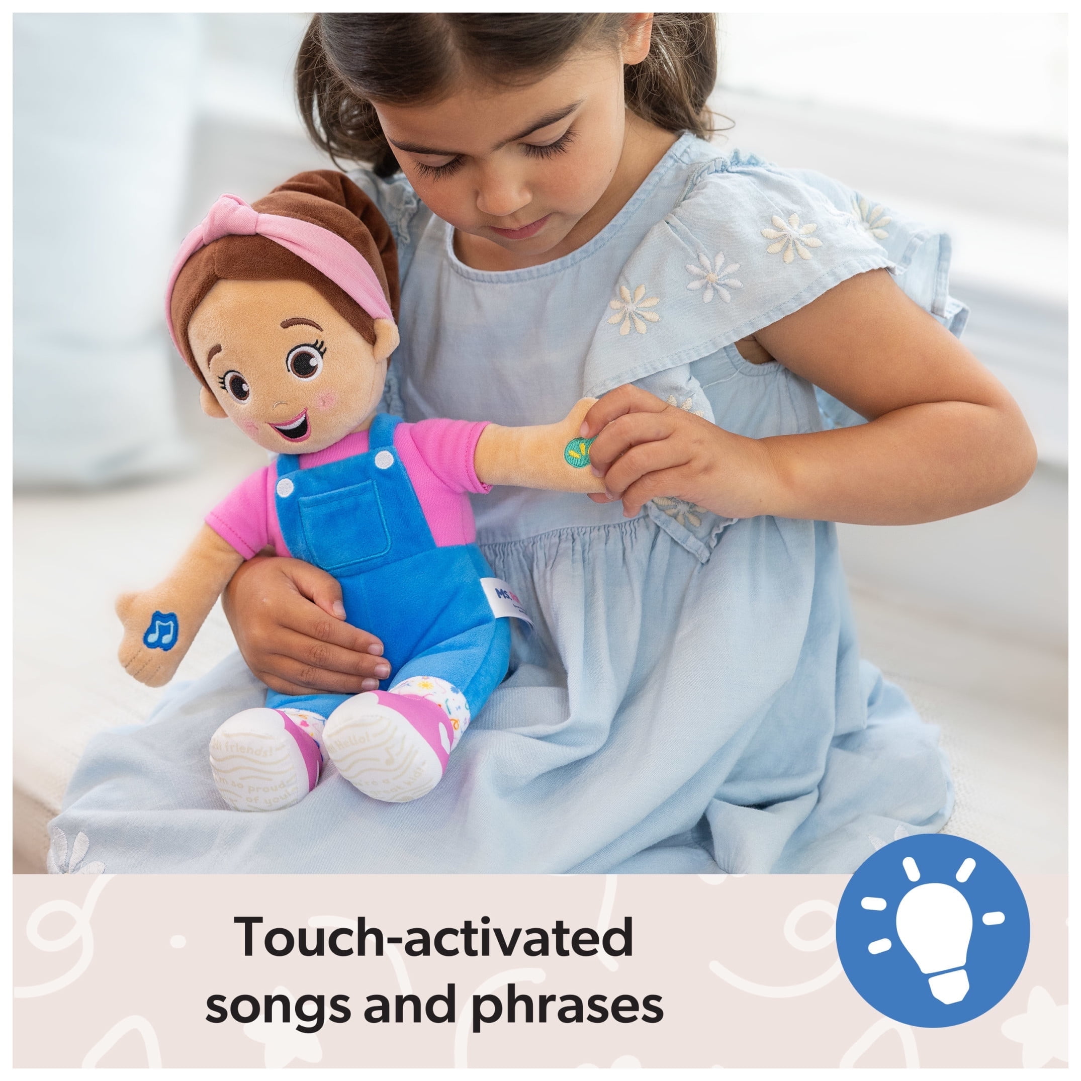 Ms. Rachel Official Speak & Sing 16-Inch Plush Doll for Ages 6 Months to 3+ Years