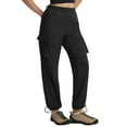 thumbnail image 6 of baleaf Hiking Pants for Women Quick Dry Lightweight Cargo Pants with 5 Pockets Durable Water Resistant Women's Pants for Outdoor Black L, 6 of 7