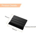 thumbnail image 2 of HARFINGTON 5pcs Vinyl Squeegee, Felt Edge Wrap Decal Squeegee Tool, 4-Inch Car Vinyl Film Scraper for Car Wrap, Sign Making, Window, Black, Rectangle, 2 of 7