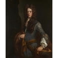 thumbnail image 2 of Sir Godfrey Kneller 12x14 Black Ornate Wood Framed Double Matted Museum Art Print Titled: Sir Charles Barrington, Bart., 2 of 5