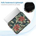 thumbnail image 2 of FORMRS 15-15.6 inch Laptop Sleeve Case Soft Carrying Quilted Computer Bag Cover, Retro Christmas Poinsettia, 2 of 7