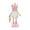 A, variant on Easter Bunny Figurine, Creative Dwarf With Long Ears, Faceless Pink Doll Decorative Display Piece for Easter Scene, Home, Nursery & Tabletop Decoration