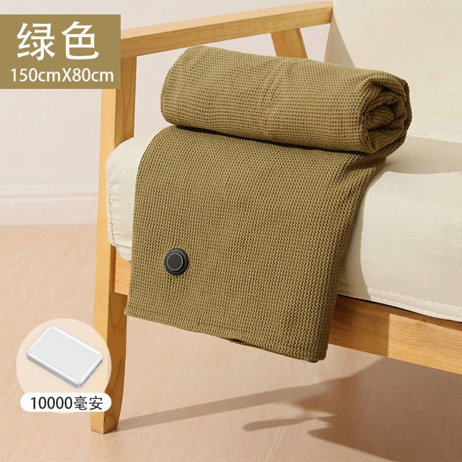 Portable Heated Scarf, Battery Operated Extra Large Heating Pad, Portable Heated Scarves for Office, Travel, Camping, 3 Heat Settings, 5000 mAh Power Bank Included
