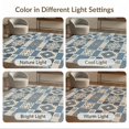 thumbnail image 7 of ODIKA 4'x6' Washable Area Rug Checkered Mirrored Grid Displaying Contemporary Checked Skid for Dorm Room, Small Living Stain Resistant Low Profile, Easy Care, 7 of 7