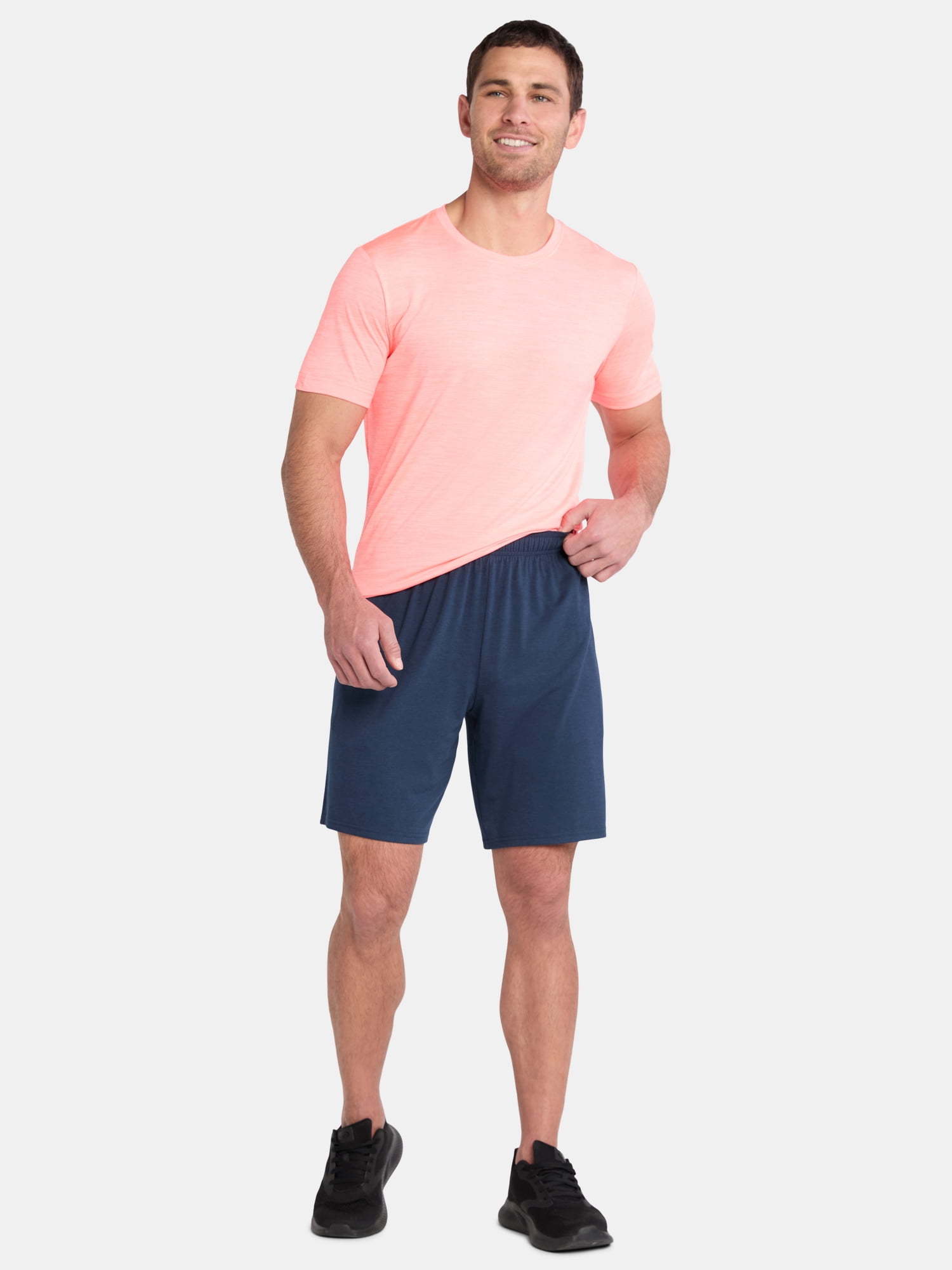 Athletic Works Men's and Big Men's Tri-Blend Active Shorts, 7" Inseam, Sizes S-5XL