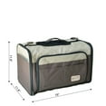 thumbnail image 4 of Armarkat Pet Carrier Beige Chocolate PC102R Expandable Canopy Travel Bag 22lb, 4 of 5