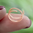 thumbnail image 2 of ETHKIA Double Nose Hoop Ring for Piercing Nose Hoop, Nose Ring Hoop for Women, Spiral Nose Hoop for Girls, Nostril Piercing Jewelry Rose Gold, 2 of 5