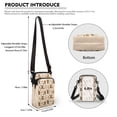 thumbnail image 6 of HELLHERO Dog Paw Print Pattern Crossbody Small Bags with Shoulder Strap Daily Use Adults Adjustable Crossbody Bag Adjustable Shoulder Strap, 6 of 7
