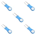 thumbnail image 2 of Greeniant plegable Golf Pitch Groove reparación tenedor entrenamiento práctica Pitchfork cabeza de acero inoxidable portátil reutilizable Azul 5piezas, 2 of 6