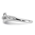 thumbnail image 3 of Sterling Silver 1/8ct TDW Diamond Promise Ring, 3 of 5