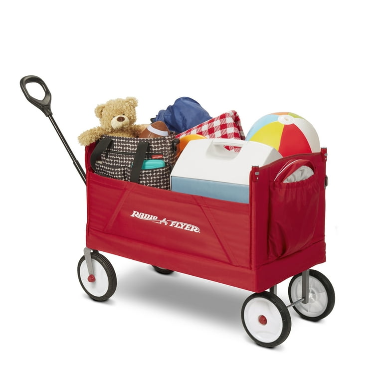 Open Box Radio Flyer 3 in 1 EZ Fold Wagon All Terrain Cart with