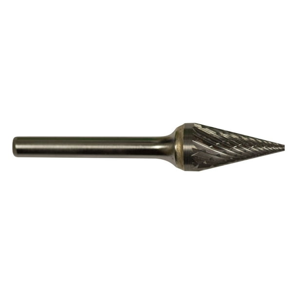 SM5 Cone Pointed End Carbide Burr Die Grinder Bit Double Cut Walmart