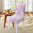 thumbnail image 4 of TSOVTHRID Cherry Blossom Star Print Dining Chair Seat Covers Set of 7 PCS Includes Dining Chair Covers with Tablecloths, Washable Table Cloth Scratch-Resistant Seat Protector for Party Decoration, 4 of 6
