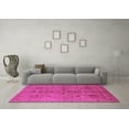 thumbnail image 3 of Ahgly Company Indoor Round Oriental Pink Industrial Area Rugs, 6' Round, 3 of 4